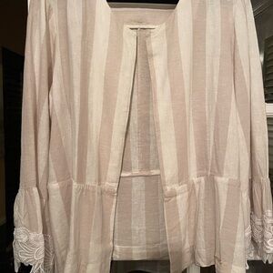 Ellen Tracy linen blend unlined summer weight jacket - so pretty!